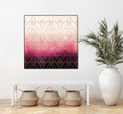 Pink Ombre Triangles by Elisabeth Fredriksson on GIANT ART - pink digital painting