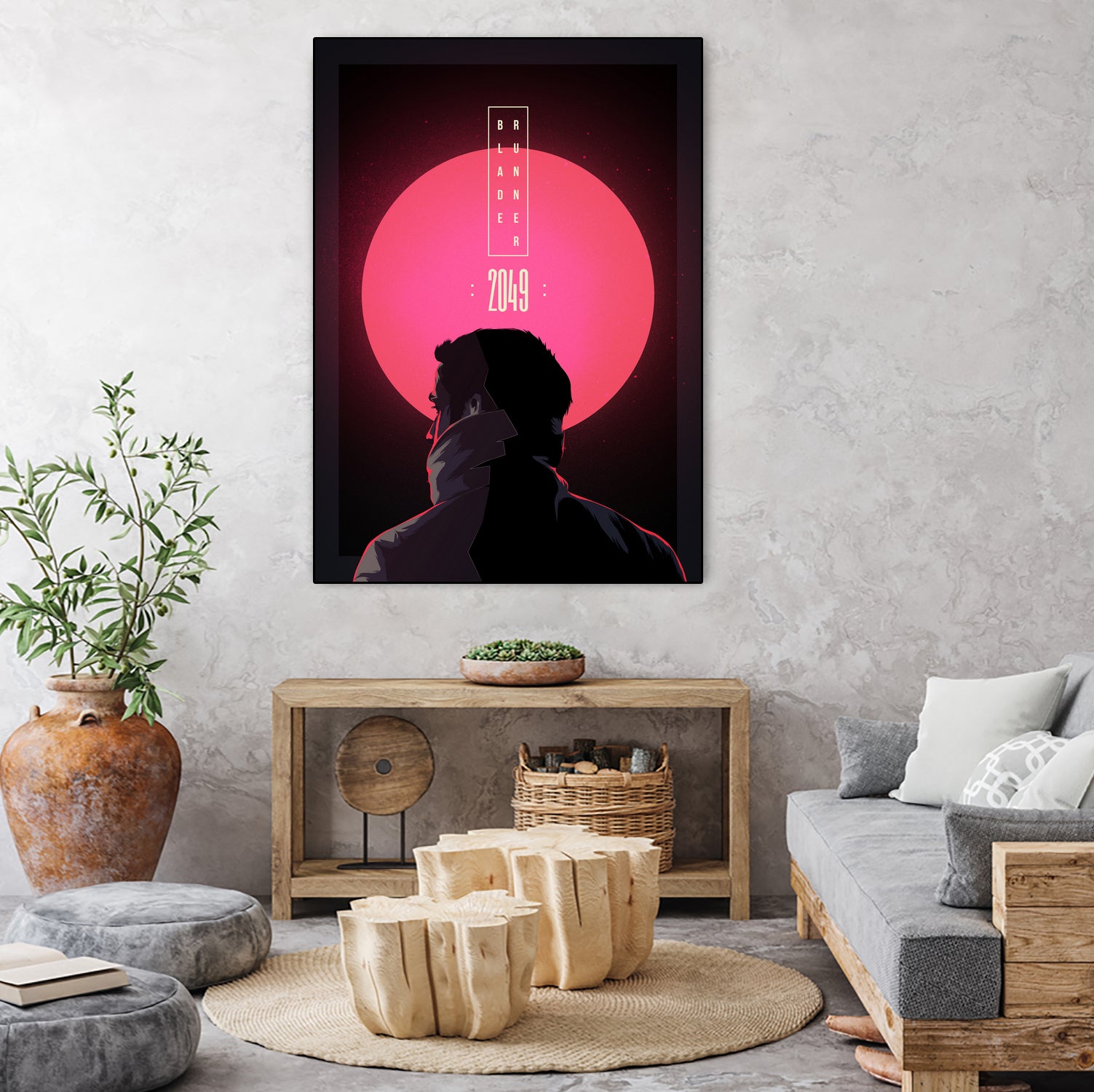 Blade Runner 2049 by Tibor Lovas on GIANT ART - pink digital painting