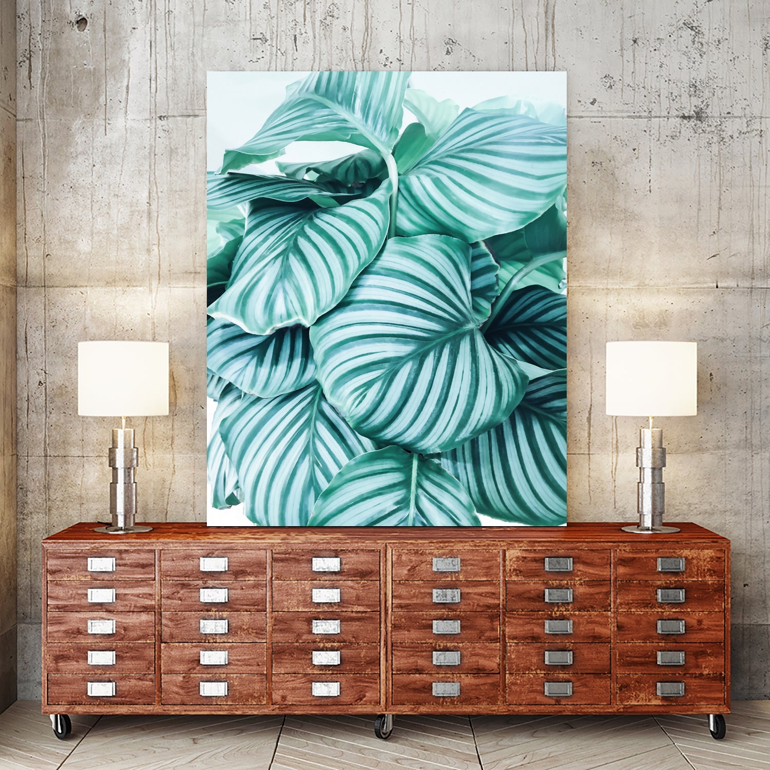 Long  embrace - teal green by Gale Switzer on GIANT ART - green photo manipulation