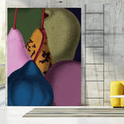 Modern Still life - Pears by Marlies Niemeijer on GIANT ART - blue mixed media