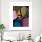 Modern Still life - Pears by Marlies Niemeijer on GIANT ART - blue mixed media