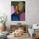 Modern Still life - Pears by Marlies Niemeijer on GIANT ART - blue mixed media