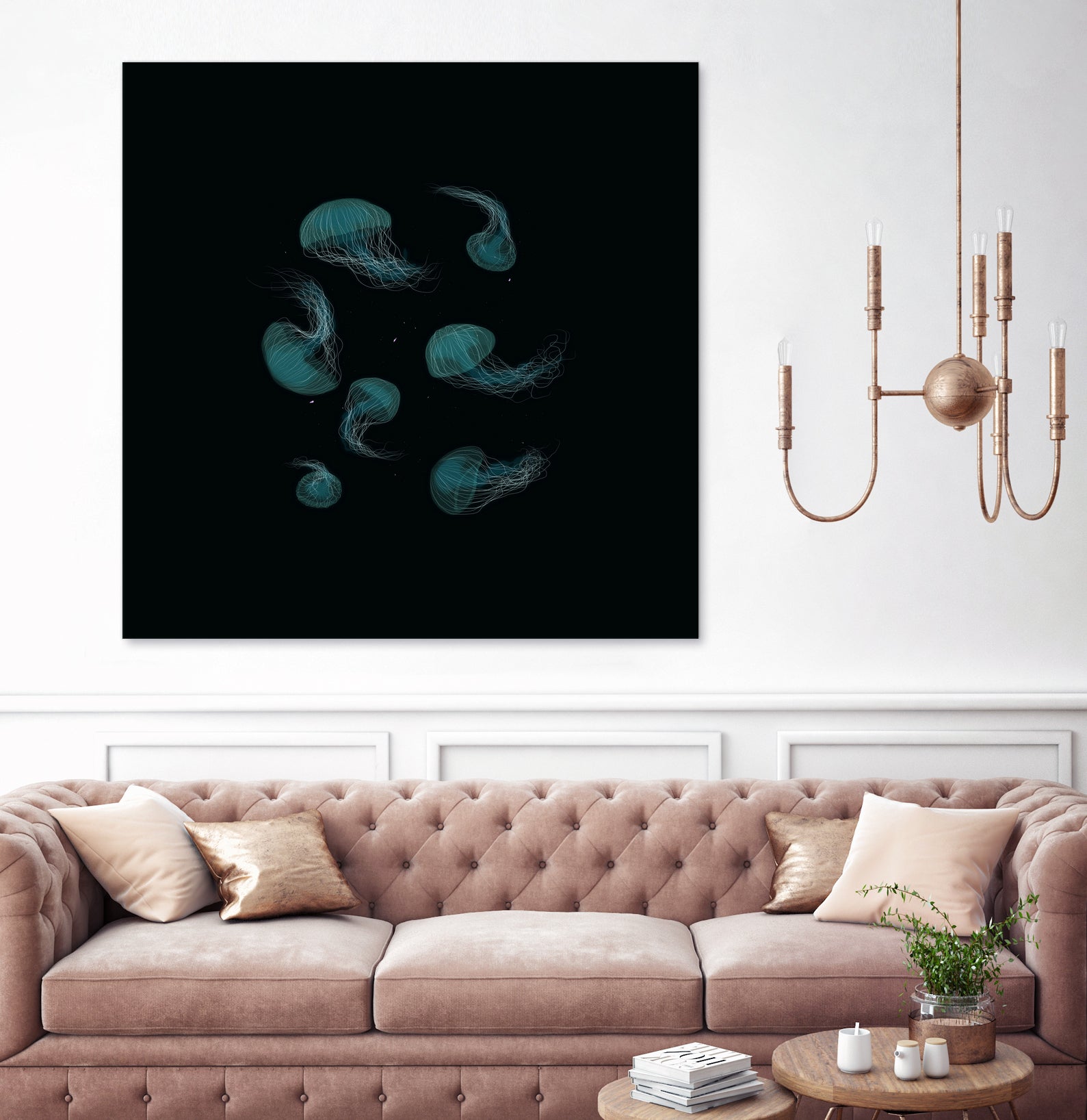 Jellyfish Ballet by ursulla Pinon on GIANT ART - black digital drawing