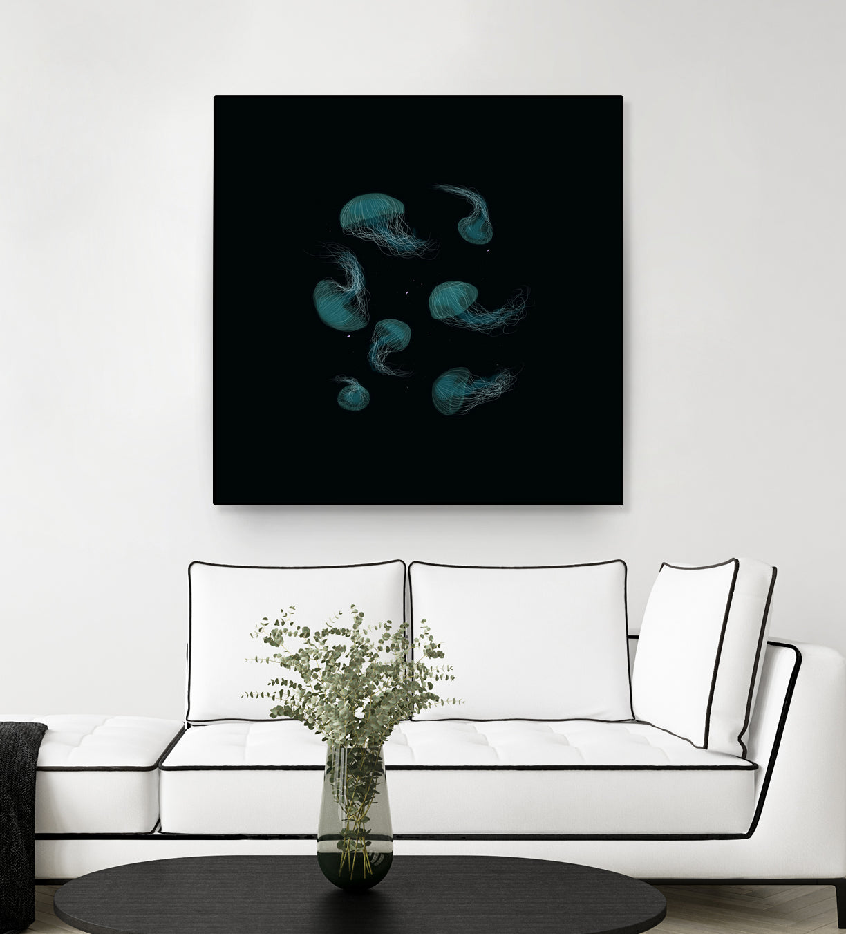 Jellyfish Ballet by ursulla Pinon on GIANT ART - black digital drawing