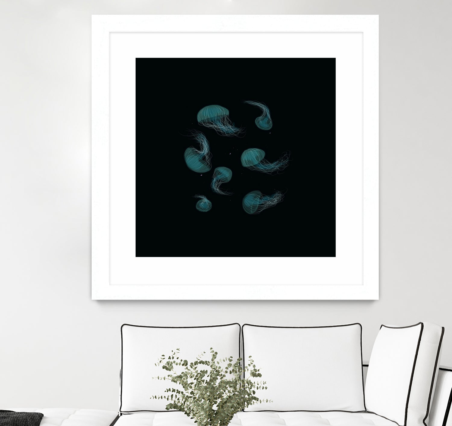 Jellyfish Ballet by ursulla Pinon on GIANT ART - black digital drawing