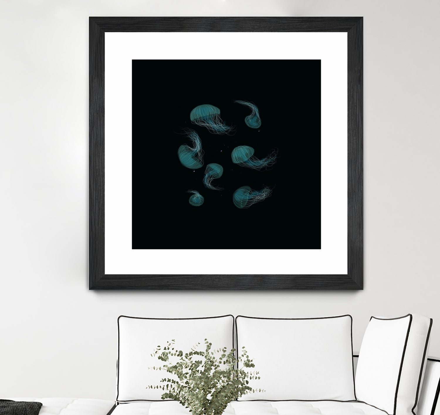 Jellyfish Ballet by ursulla Pinon on GIANT ART - black digital drawing