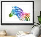 Zebra | Rainbow Series | Pop Art by William Cuccio on GIANT ART - white digital painting