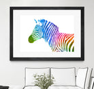 Zebra | Rainbow Series | Pop Art by William Cuccio on GIANT ART - white digital painting