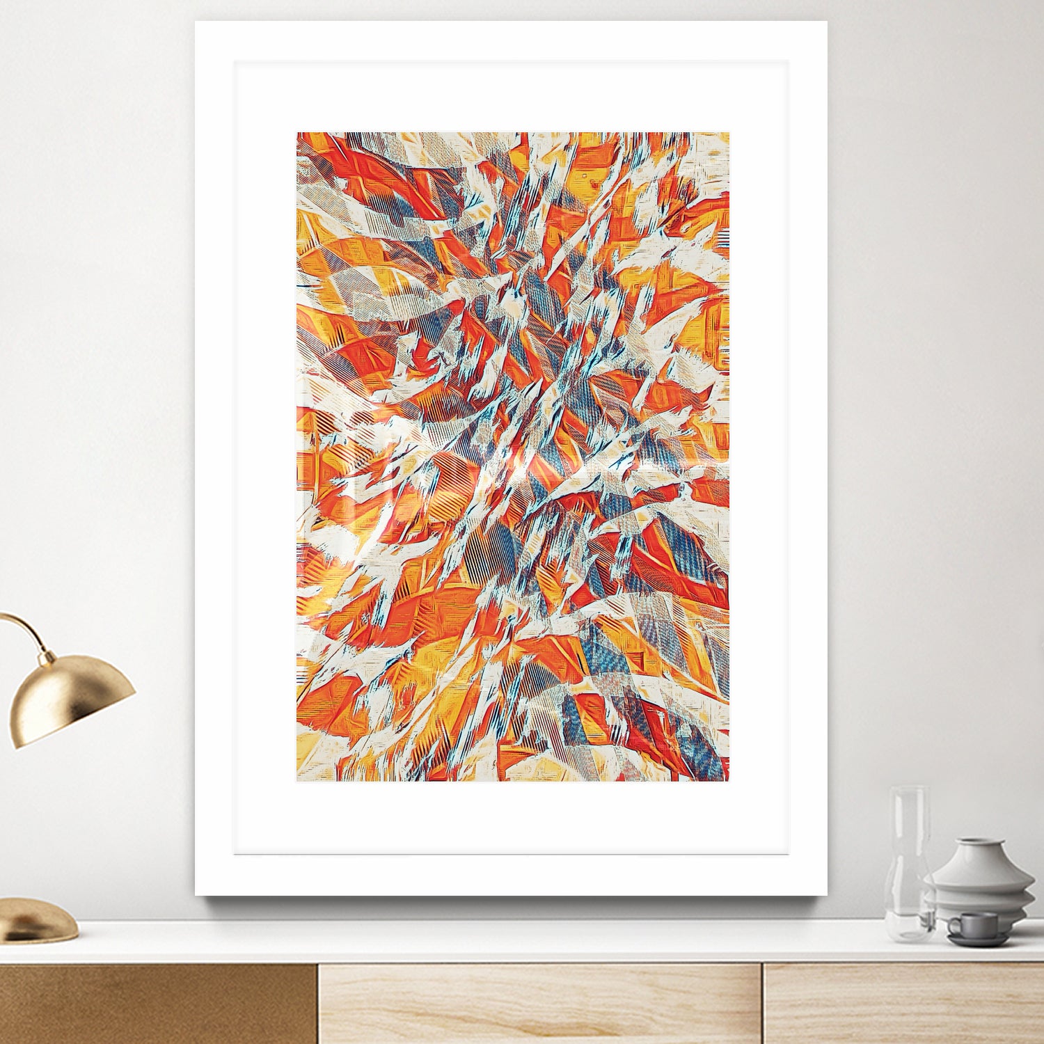 Shredded Flow by Randy Witte on GIANT ART - orange digital painting