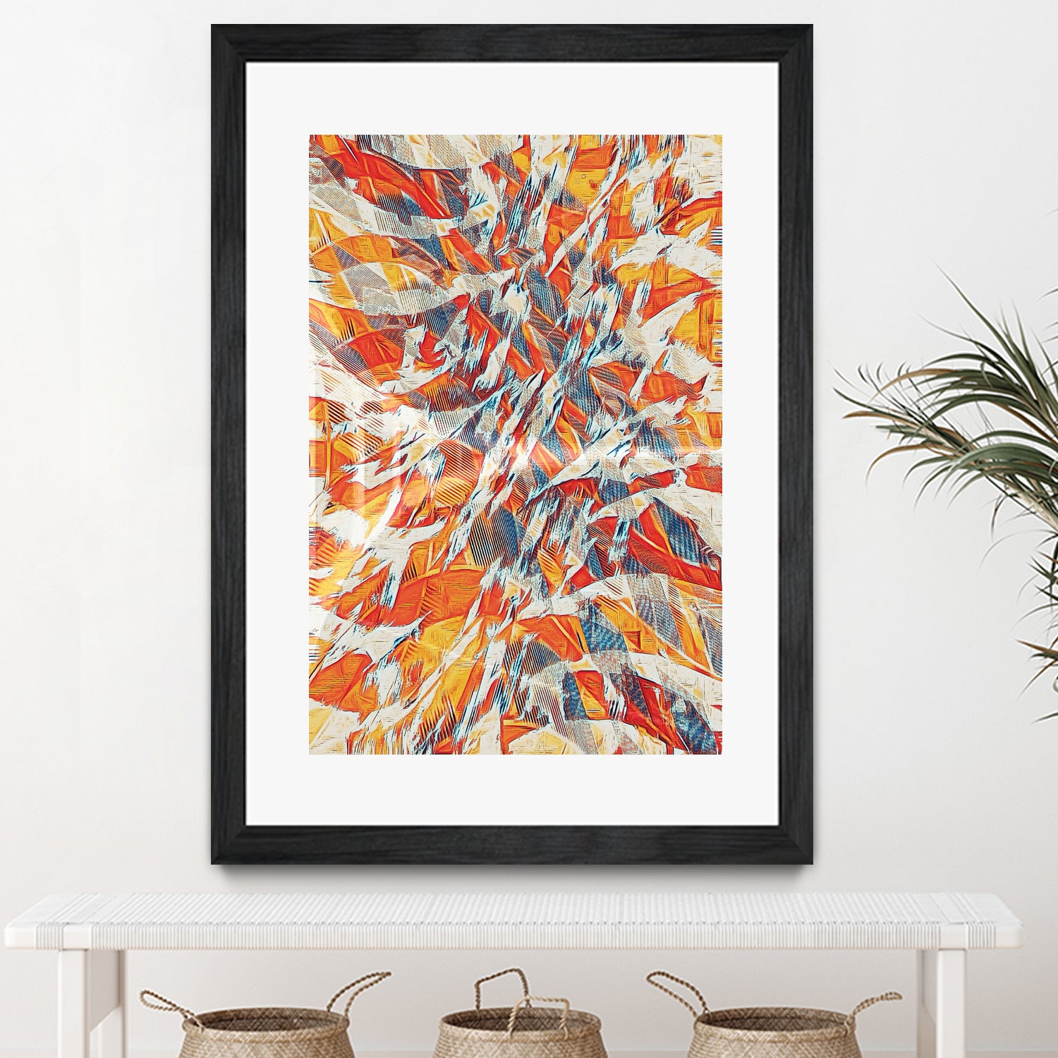 Shredded Flow by Randy Witte on GIANT ART - orange digital painting