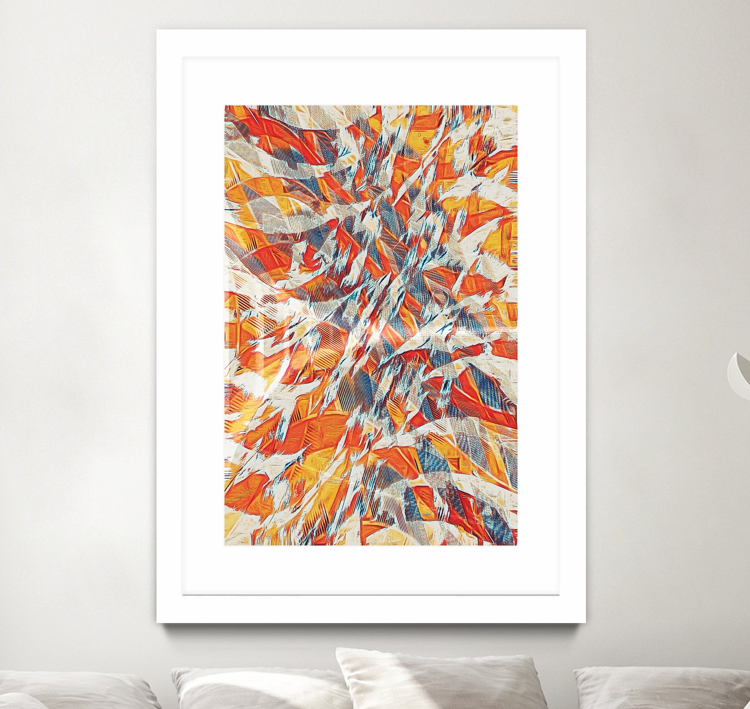 Shredded Flow by Randy Witte on GIANT ART - orange digital painting