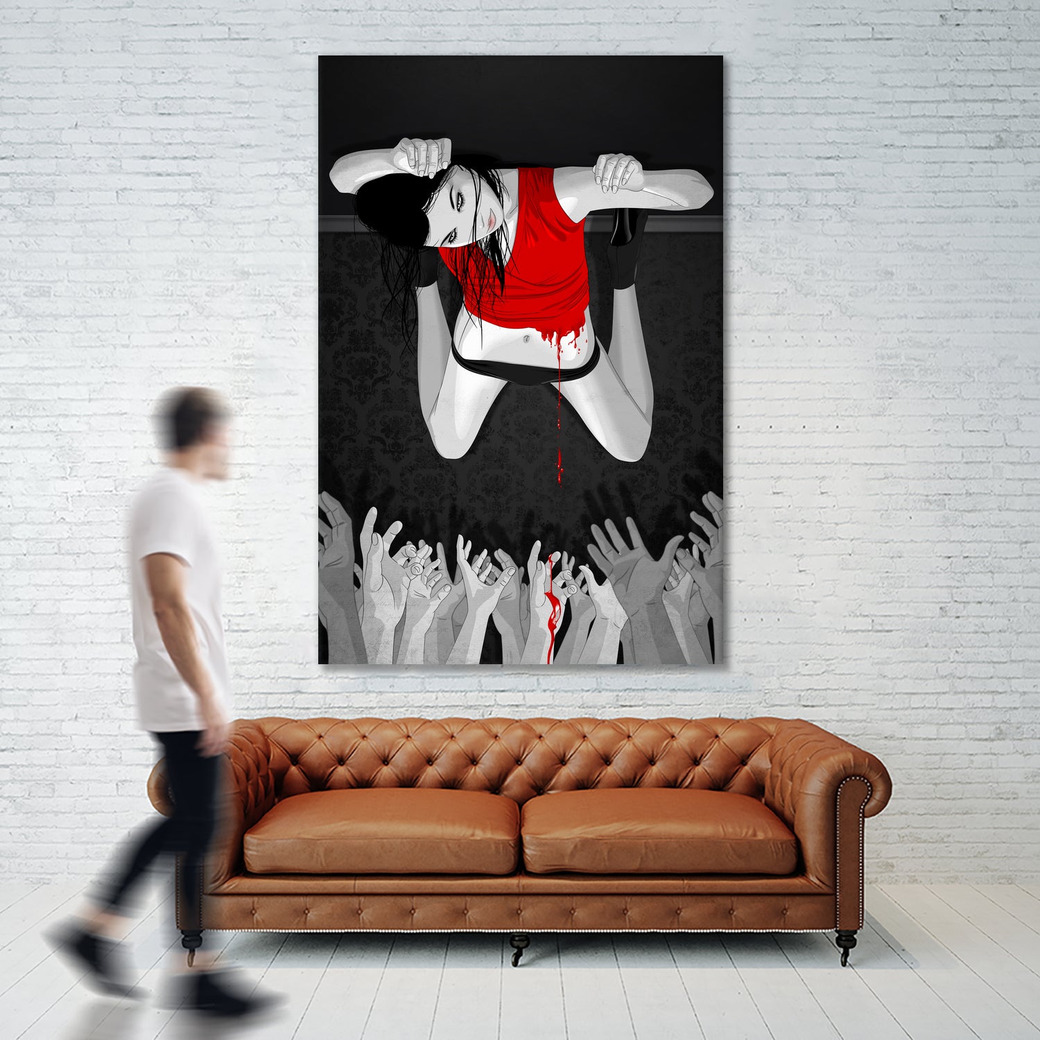 Every Angel Is Terror by Vassilis Dimitros on GIANT ART - black digital painting