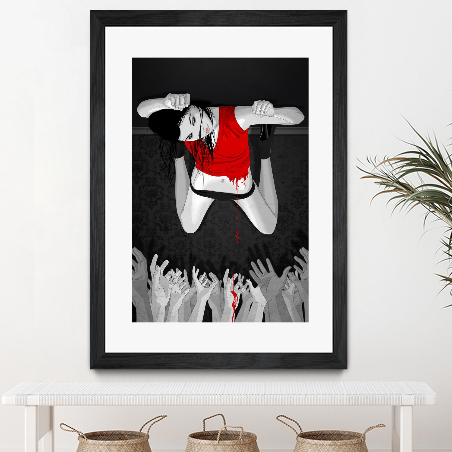 Every Angel Is Terror by Vassilis Dimitros on GIANT ART - black digital painting