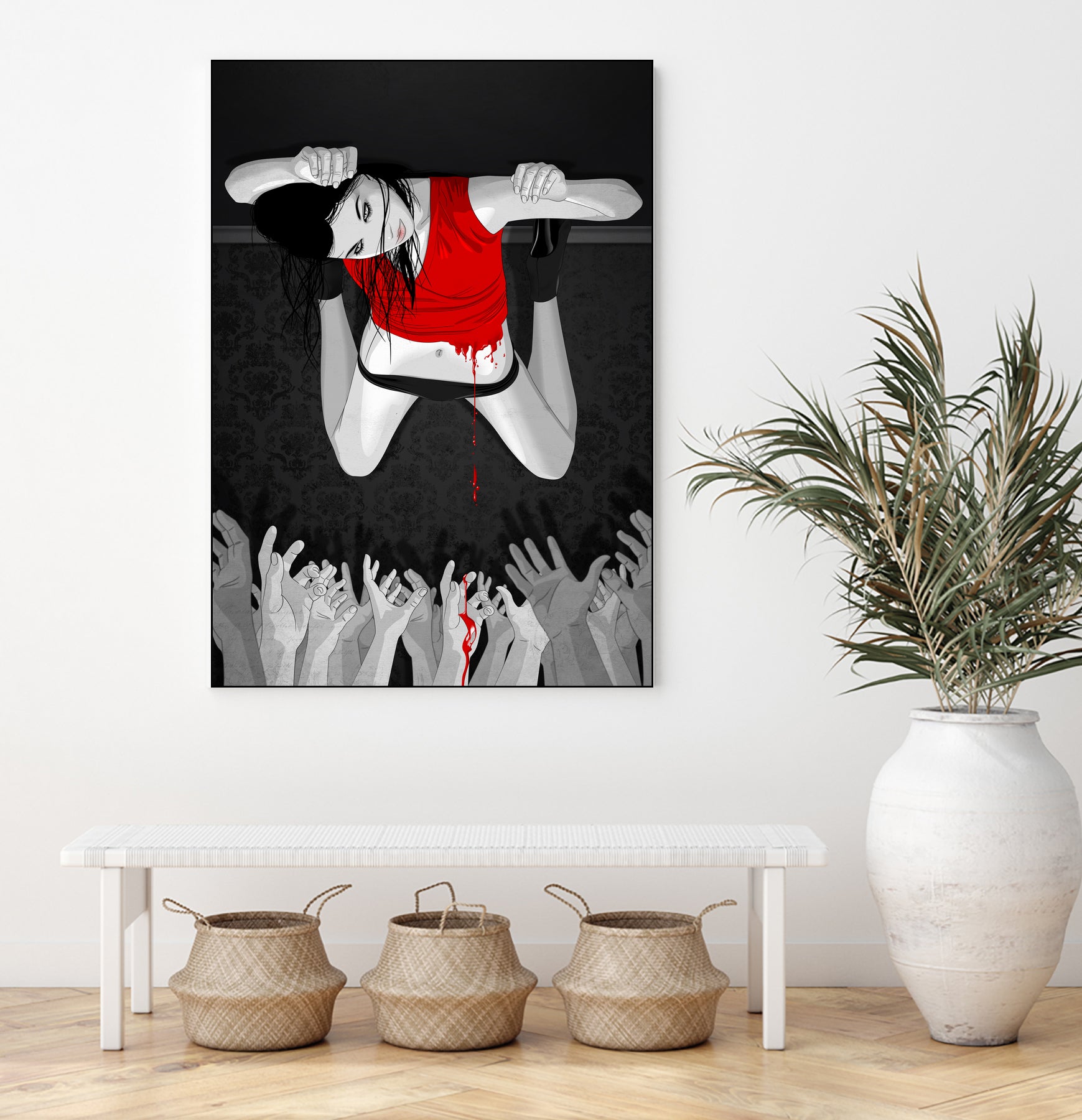 Every Angel Is Terror by Vassilis Dimitros on GIANT ART - black digital painting