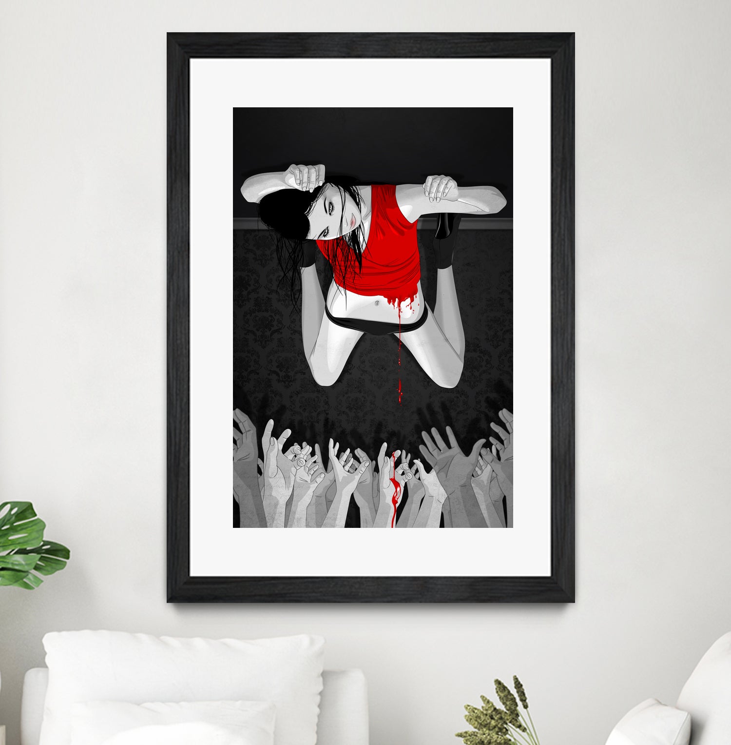 Every Angel Is Terror by Vassilis Dimitros on GIANT ART - black digital painting