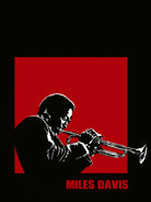 MILES / DAVIS [A Kind of Red][by felixx / 2016] by Aeffe Felis on GIANT ART - black vector illustration