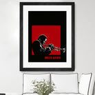 MILES / DAVIS [A Kind of Red][by felixx / 2016] by Aeffe Felis on GIANT ART - black vector illustration