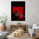 MILES / DAVIS [A Kind of Red][by felixx / 2016] by Aeffe Felis on GIANT ART - black vector illustration