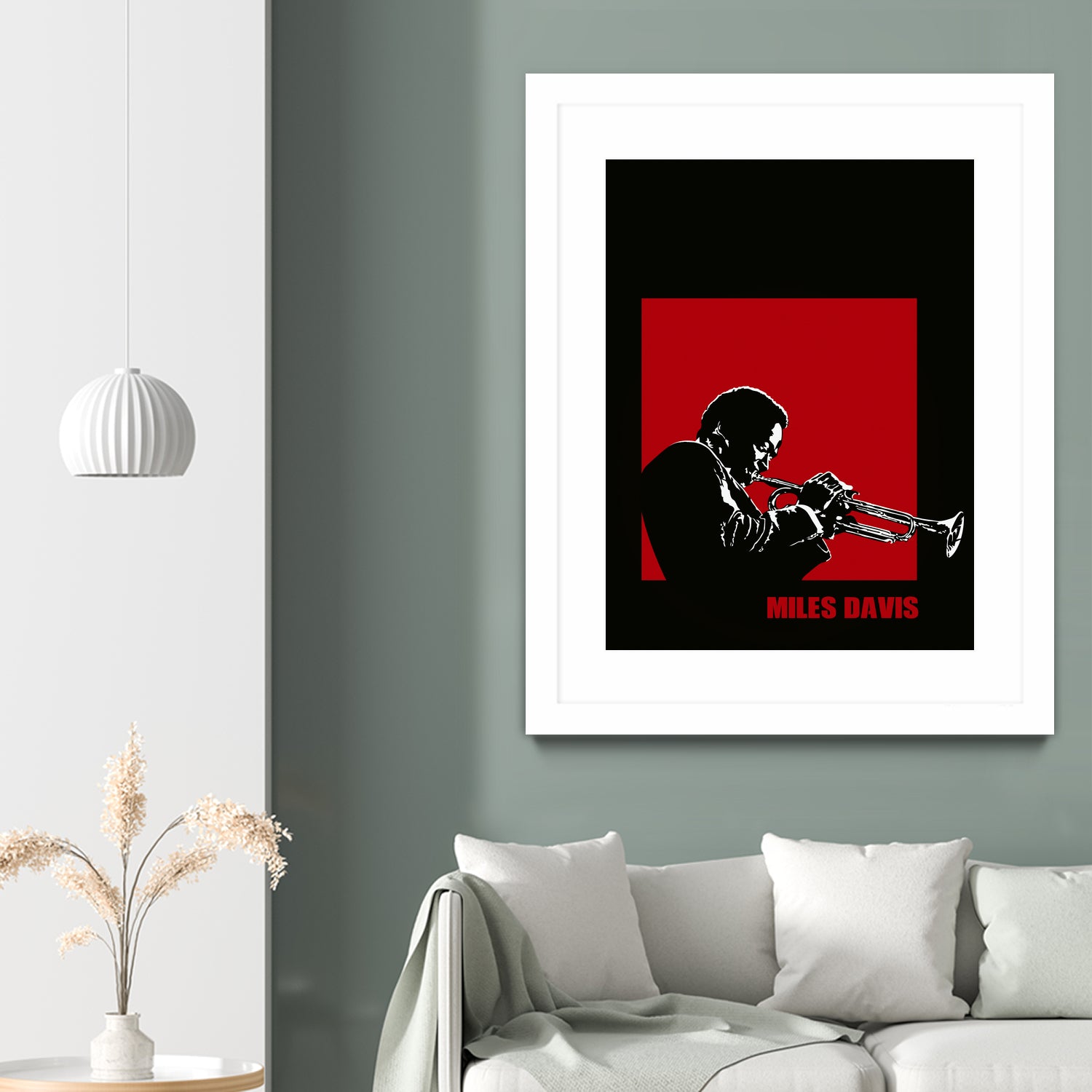 MILES / DAVIS [A Kind of Red][by felixx / 2016] by Aeffe Felis on GIANT ART - black vector illustration