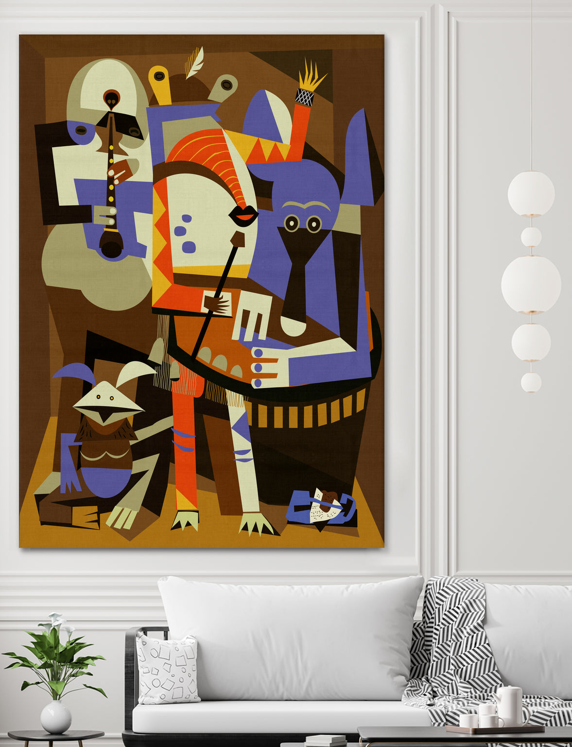 Tatooine Musicians by Scott Partridge on GIANT ART - red vector illustration