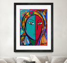 Pop Portrait Girl Fauvism by Emmanuel Signorino on GIANT ART - blue digital painting