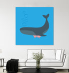 Whale Udder by Ryan Foster on GIANT ART - blue digital drawing