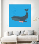 Whale Udder by Ryan Foster on GIANT ART - blue digital drawing