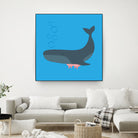 Whale Udder by Ryan Foster on GIANT ART - blue digital drawing