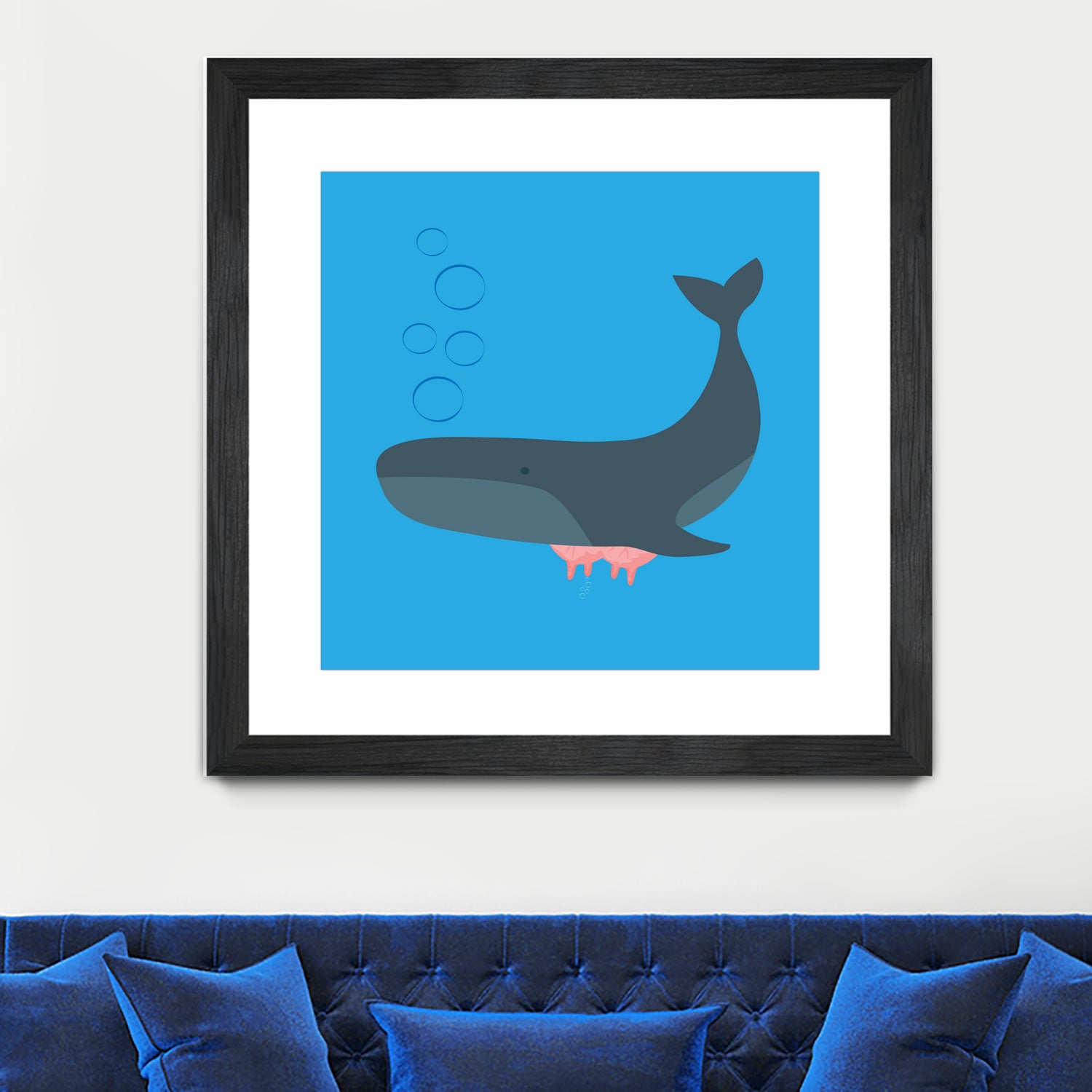 Whale Udder by Ryan Foster on GIANT ART - blue digital drawing