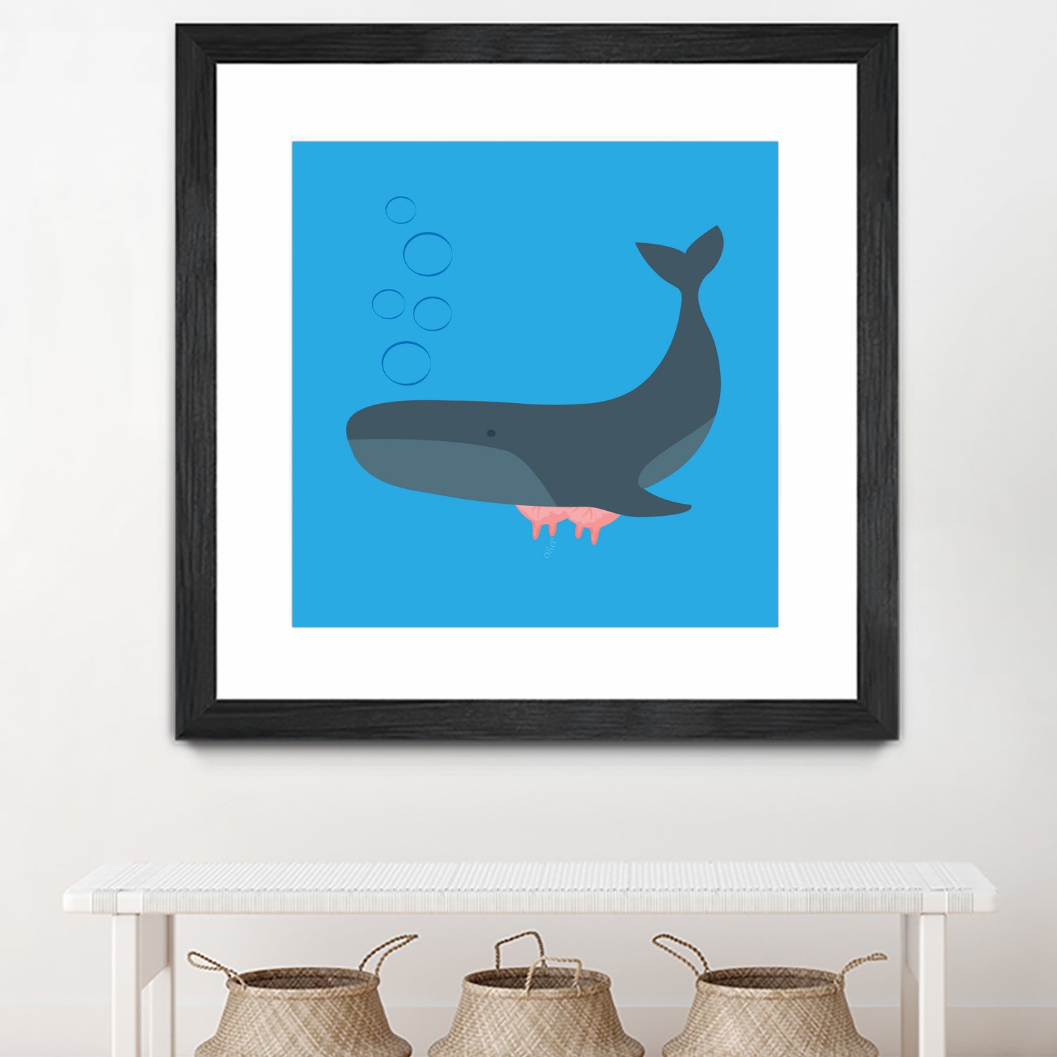 Whale Udder by Ryan Foster on GIANT ART - blue digital drawing