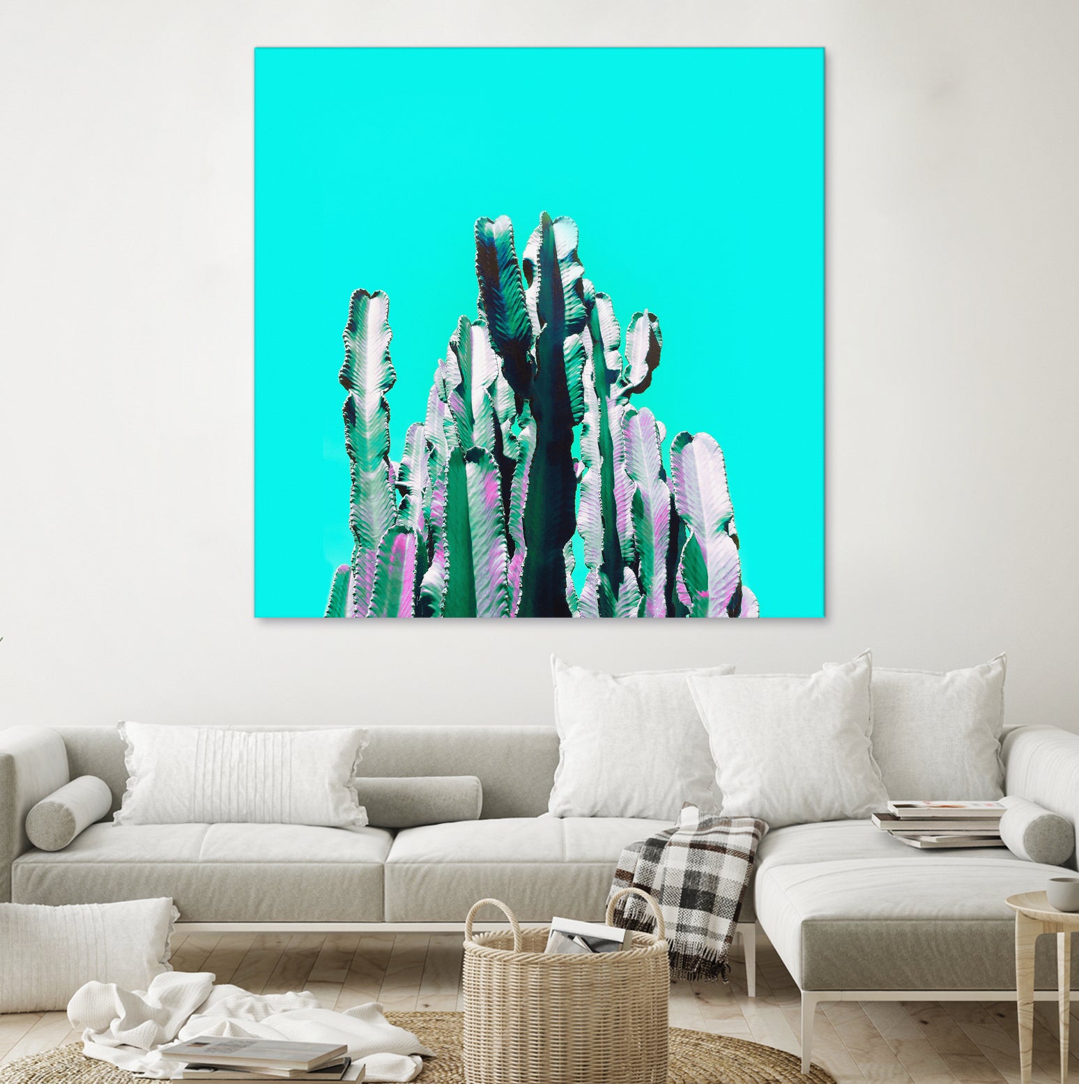 Majestic Cactus by Dominique Van Roey on GIANT ART - blue photo manipulation