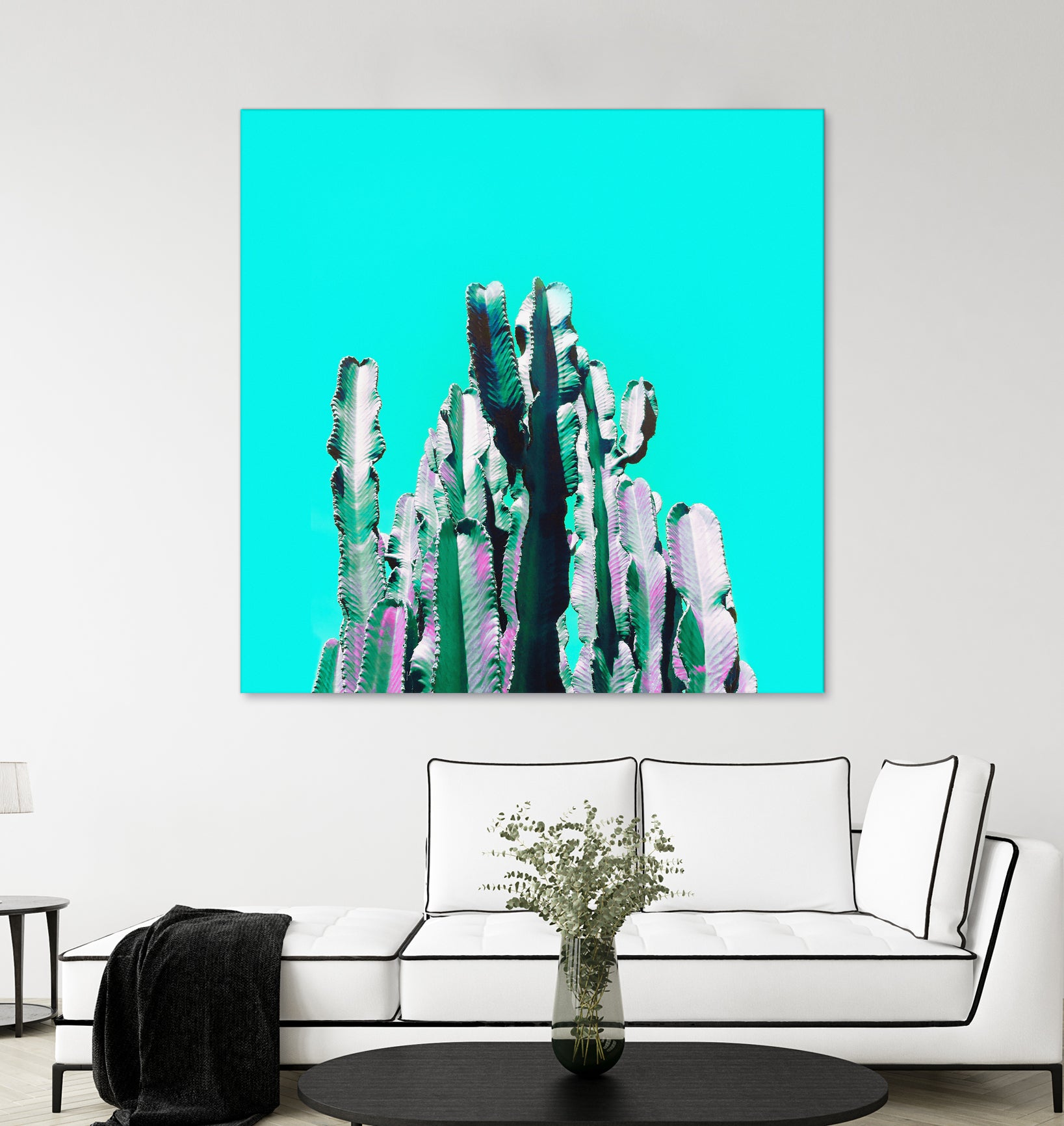 Majestic Cactus by Dominique Van Roey on GIANT ART - blue photo manipulation