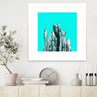 Majestic Cactus by Dominique Van Roey on GIANT ART - blue photo manipulation