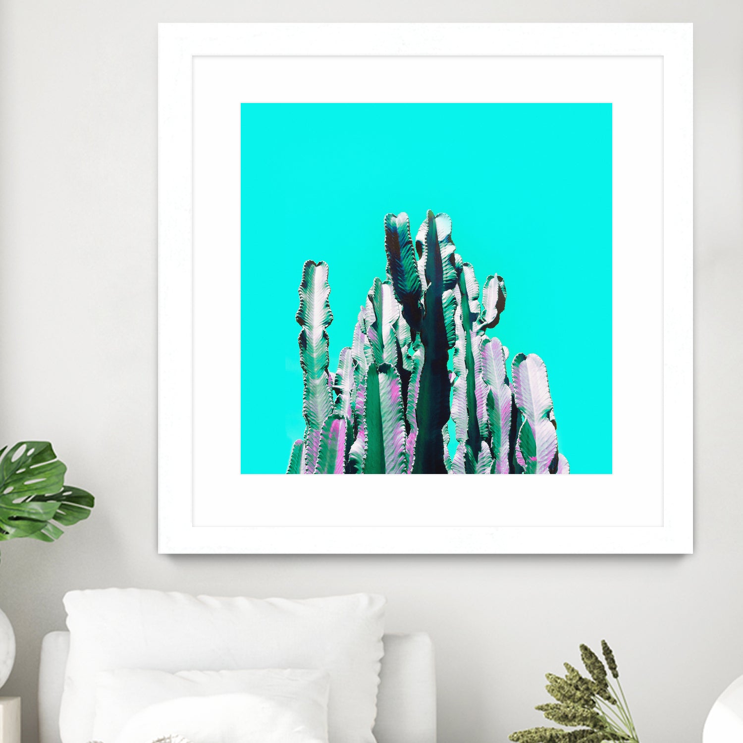 Majestic Cactus by Dominique Van Roey on GIANT ART - blue photo manipulation