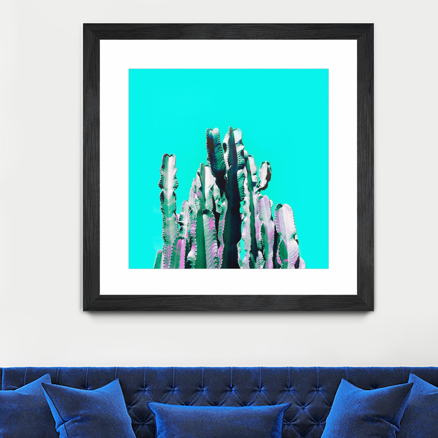 Majestic Cactus by Dominique Van Roey on GIANT ART - blue photo manipulation