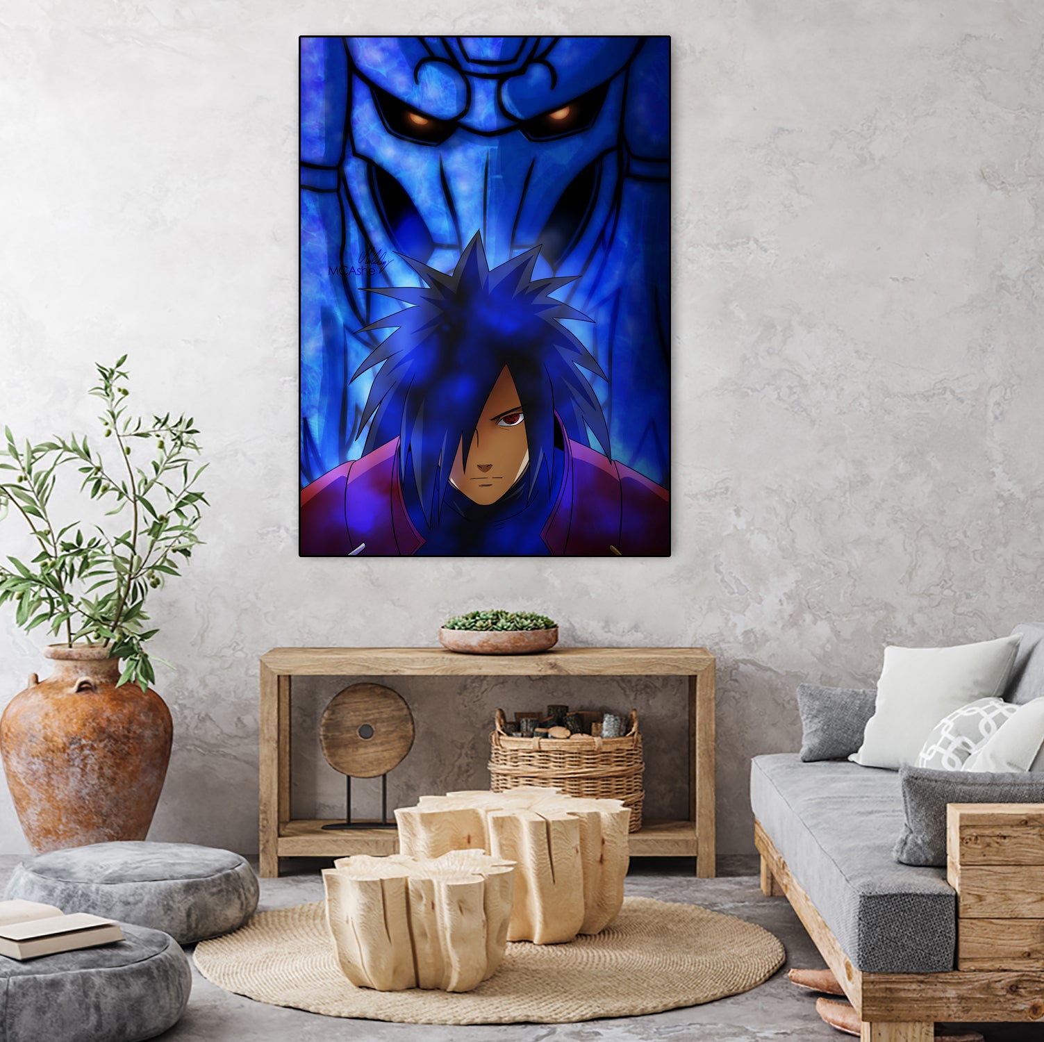 susanoo madara by MCAshe 24 on GIANT ART - blue character design