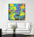 Dipopai - Bring the fight - Yellow by Neo Dhlamini on GIANT ART - yellow digital painting