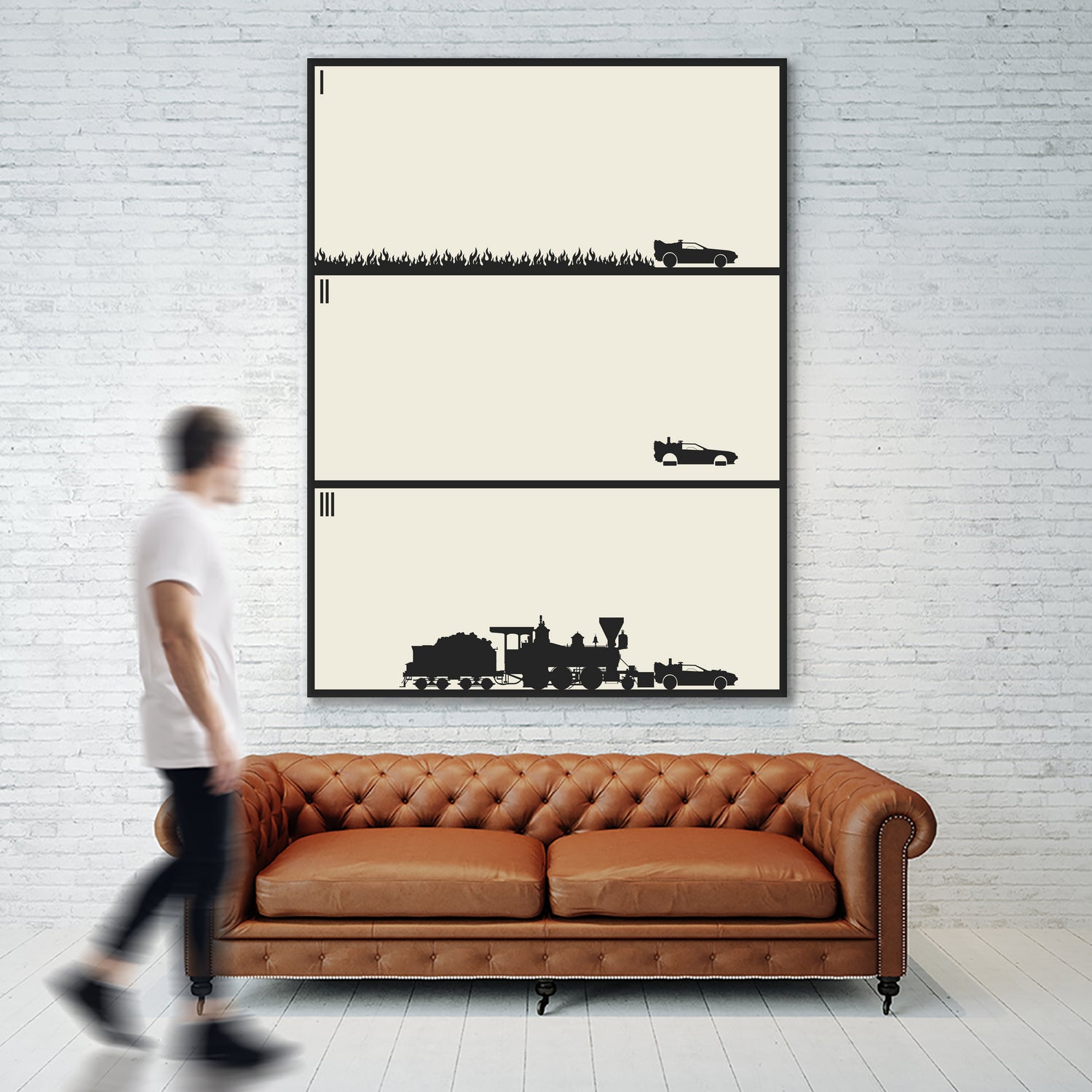 Back to the Future Trilogy - Beige by Finlay McNevin on GIANT ART - black digital drawing