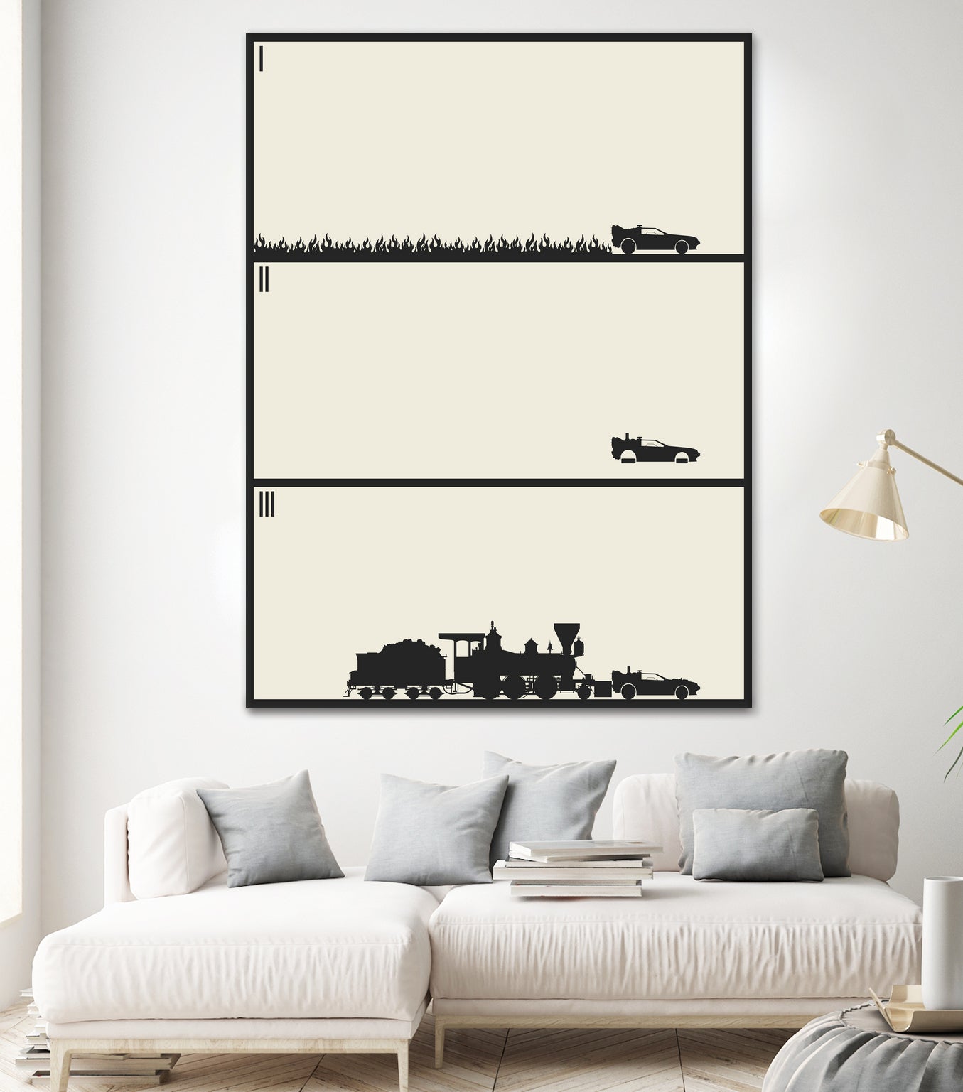 Back to the Future Trilogy - Beige by Finlay McNevin on GIANT ART - black digital drawing