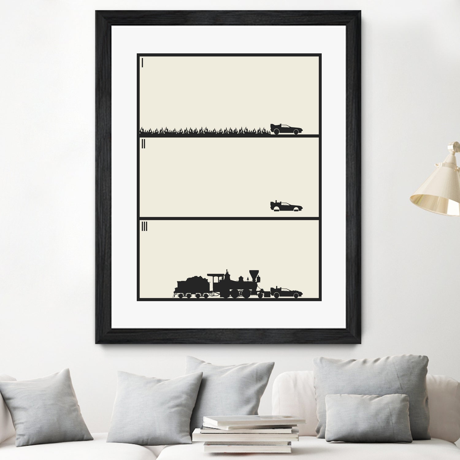 Back to the Future Trilogy - Beige by Finlay McNevin on GIANT ART - black digital drawing