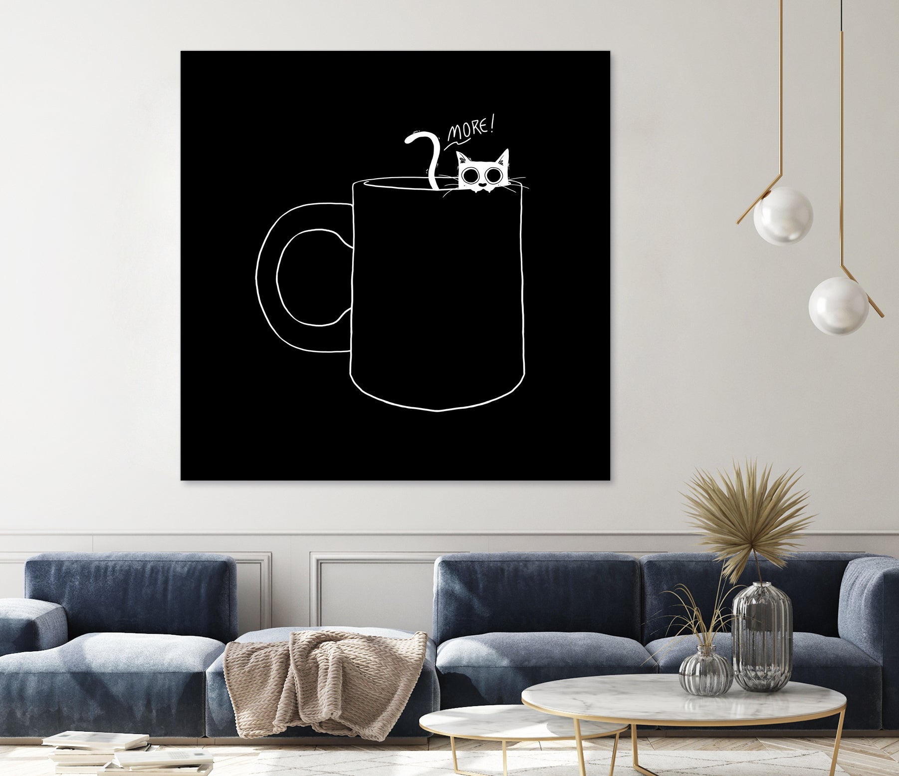 I Need Coffee by Tobias Fonseca on GIANT ART - black digital drawing