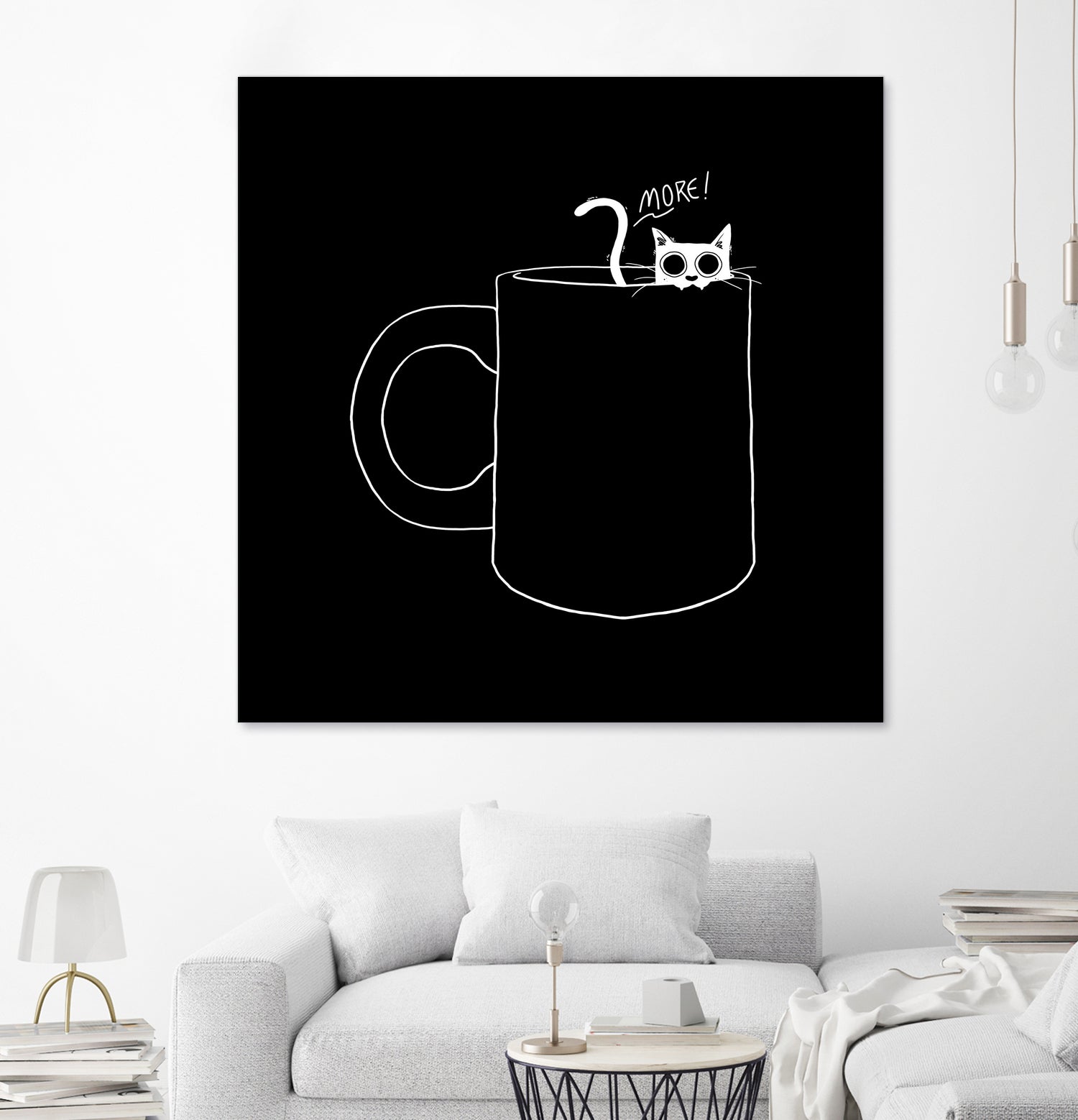 I Need Coffee by Tobias Fonseca on GIANT ART - black digital drawing