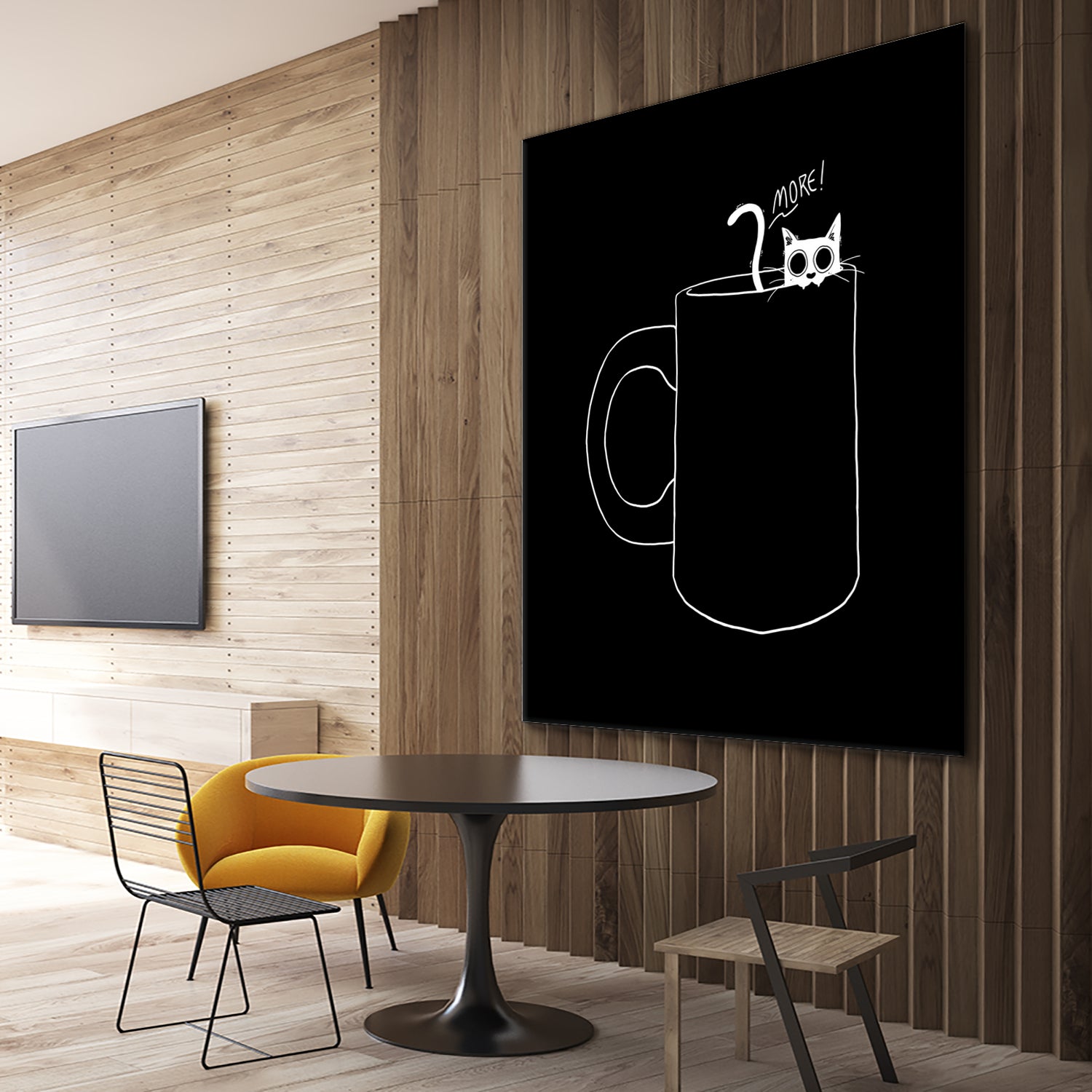 I Need Coffee by Tobias Fonseca on GIANT ART - black digital drawing