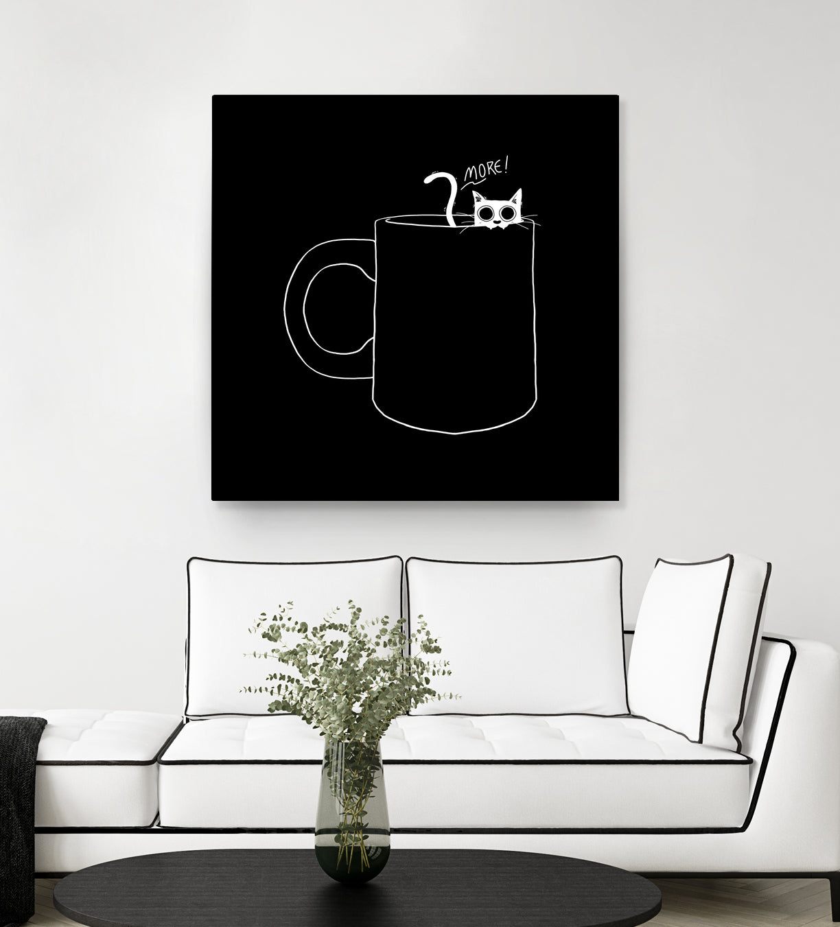 I Need Coffee by Tobias Fonseca on GIANT ART - black digital drawing