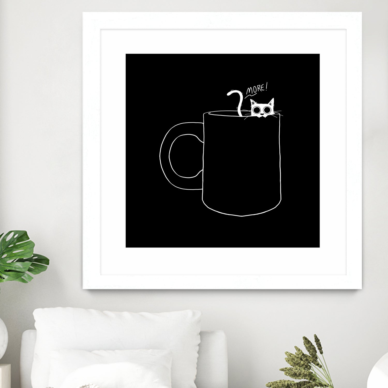 I Need Coffee by Tobias Fonseca on GIANT ART - black digital drawing