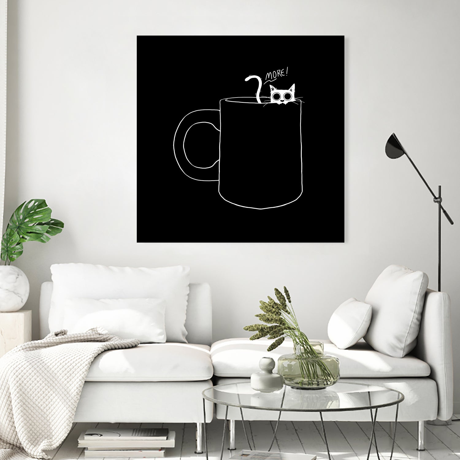 I Need Coffee by Tobias Fonseca on GIANT ART - black digital drawing