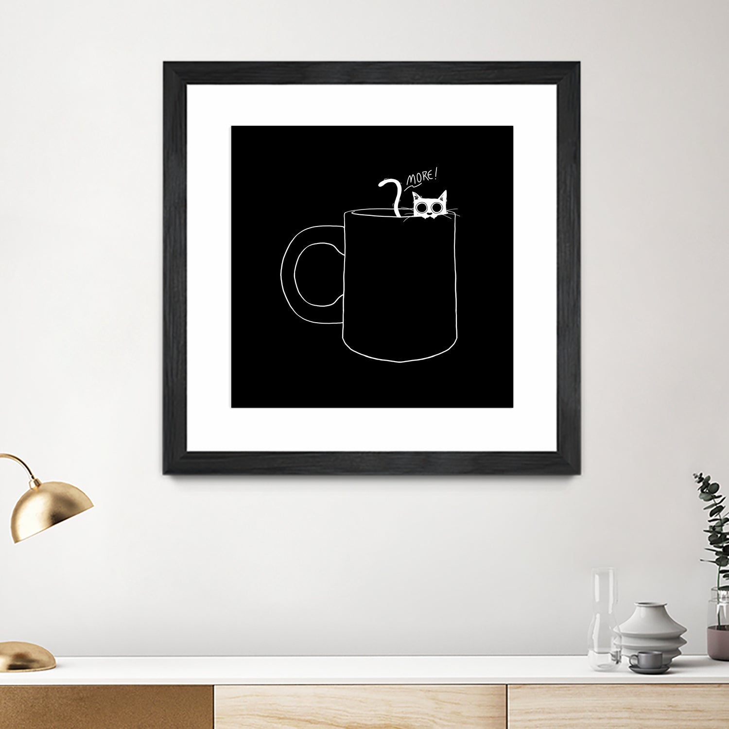 I Need Coffee by Tobias Fonseca on GIANT ART - black digital drawing