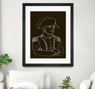 NAPOLEON WHITE LINES by Thomas Fernez on GIANT ART - black digital drawing