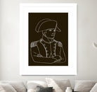 NAPOLEON WHITE LINES by Thomas Fernez on GIANT ART - black digital drawing