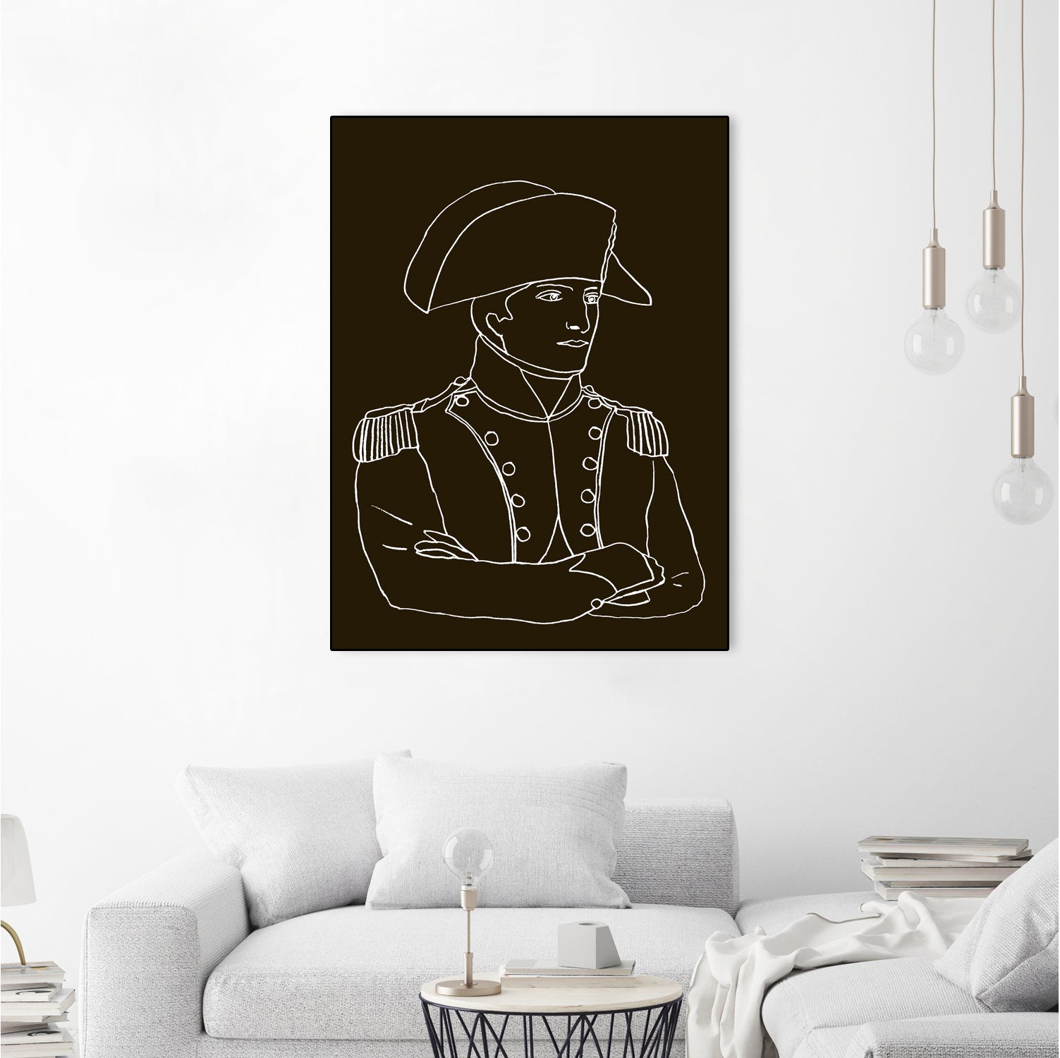 NAPOLEON WHITE LINES by Thomas Fernez on GIANT ART - black digital drawing